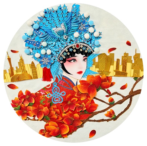 米乐官网获一等奖作品(林梓芬:花绽粤韵迎湾梦).jpg 米乐官网获一等奖作品(林梓芬:花绽粤韵迎湾梦).jpg